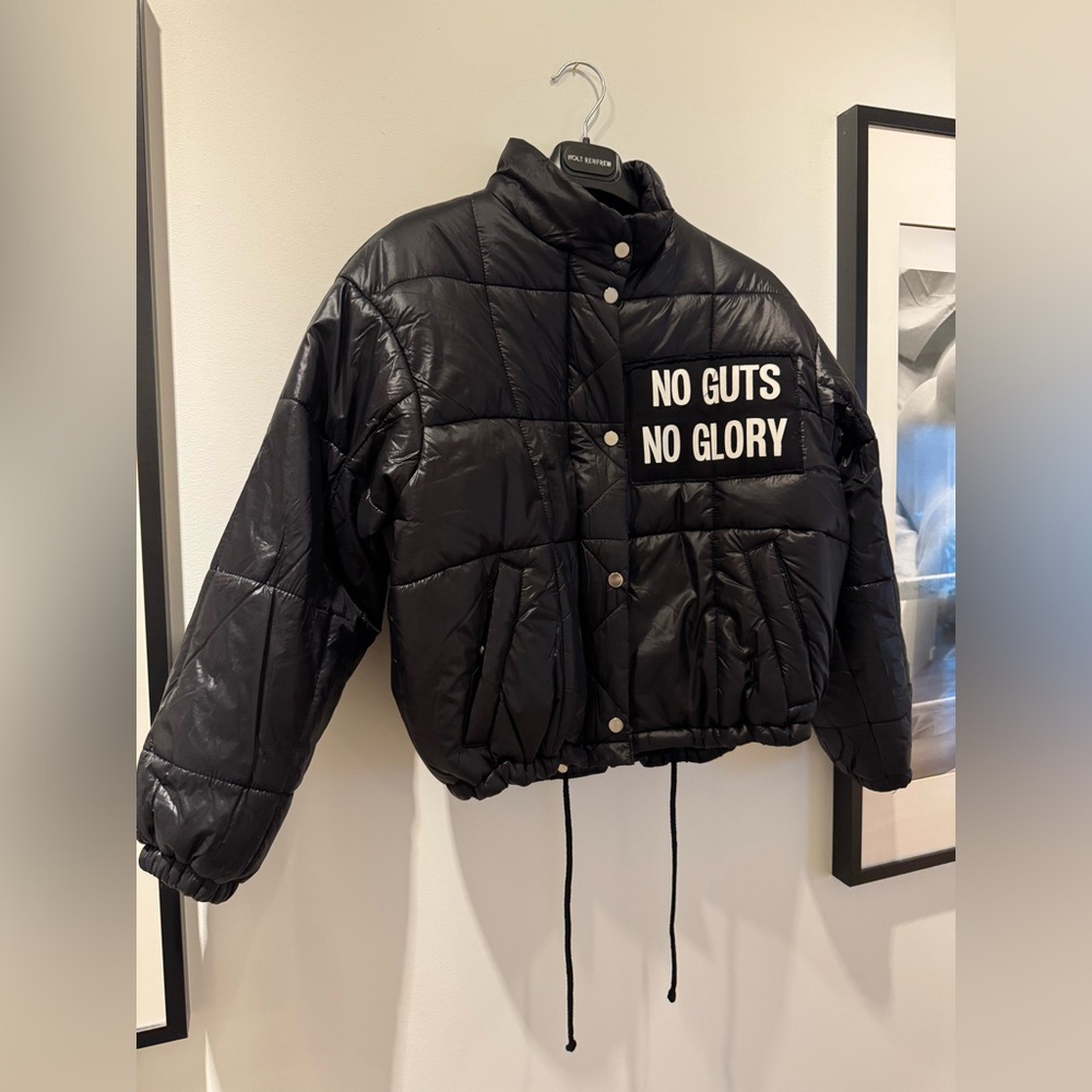 Topshop black puffer size 4